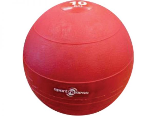 BALON DE PESO 10KG CAUCHO ROJO